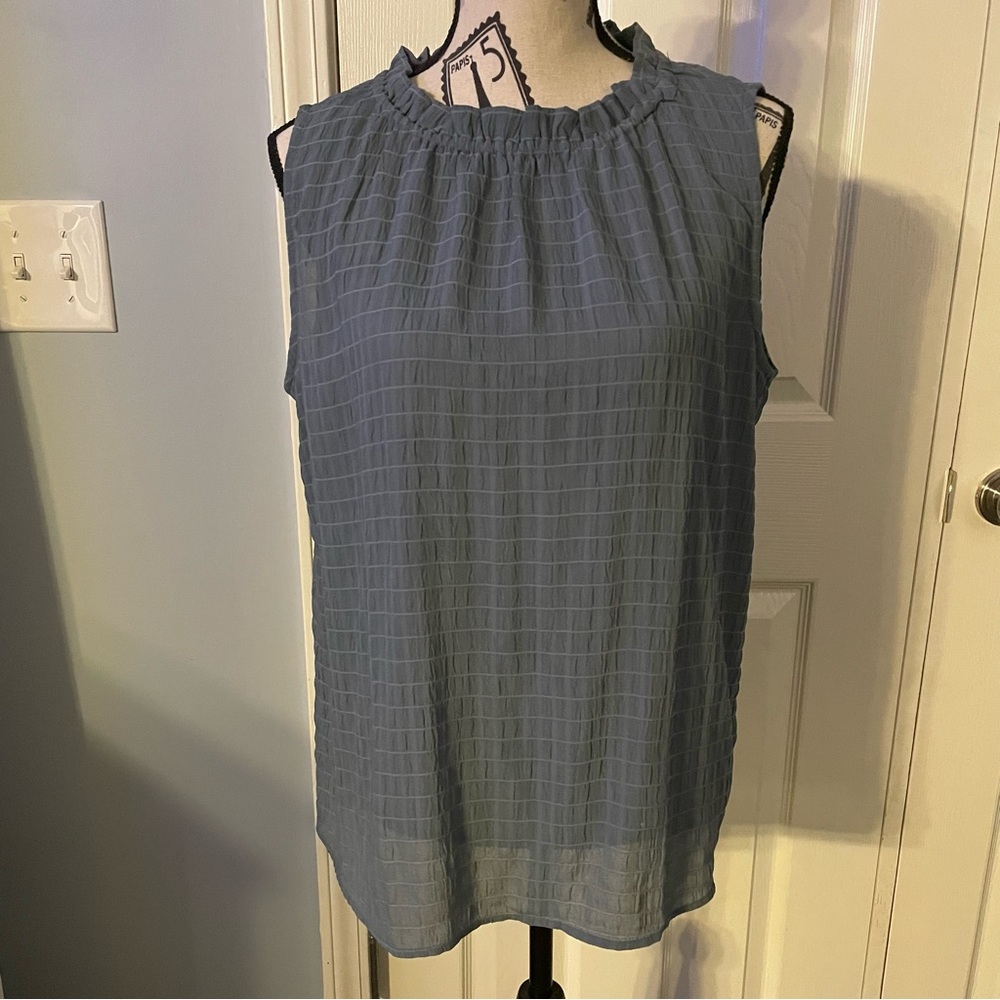 💐SALE💐LOFT blue sleeveless high neck top